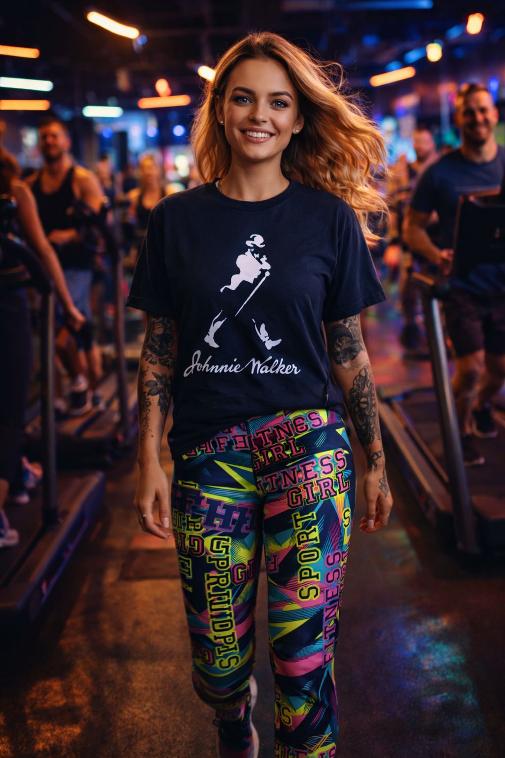 Calça Legging Girl FITNESS Poliamida Suplex Fitness Colorida sem Transparência