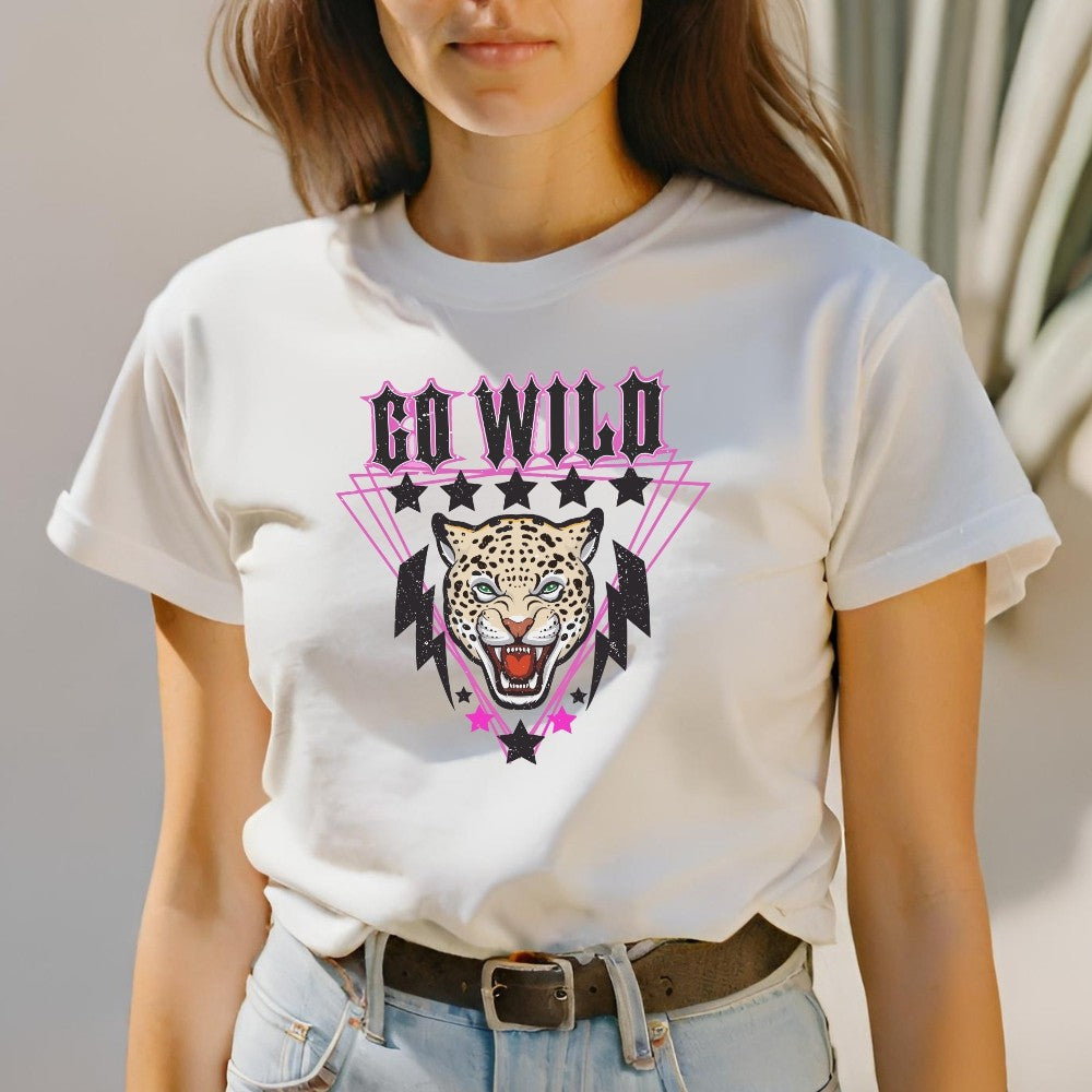 Camiseta Feminina GuGi Estampa Leopardo Onça Go Wild CF01-003