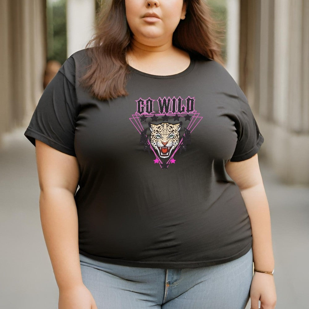 Camiseta Feminina GuGi Estampa Leopardo Onça Go Wild CF01-003