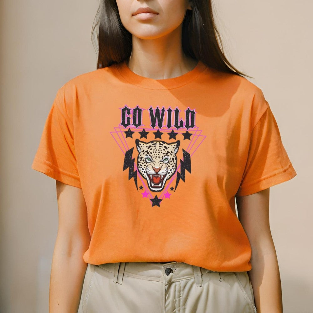 Camiseta Feminina GuGi Estampa Leopardo Onça Go Wild CF01-003