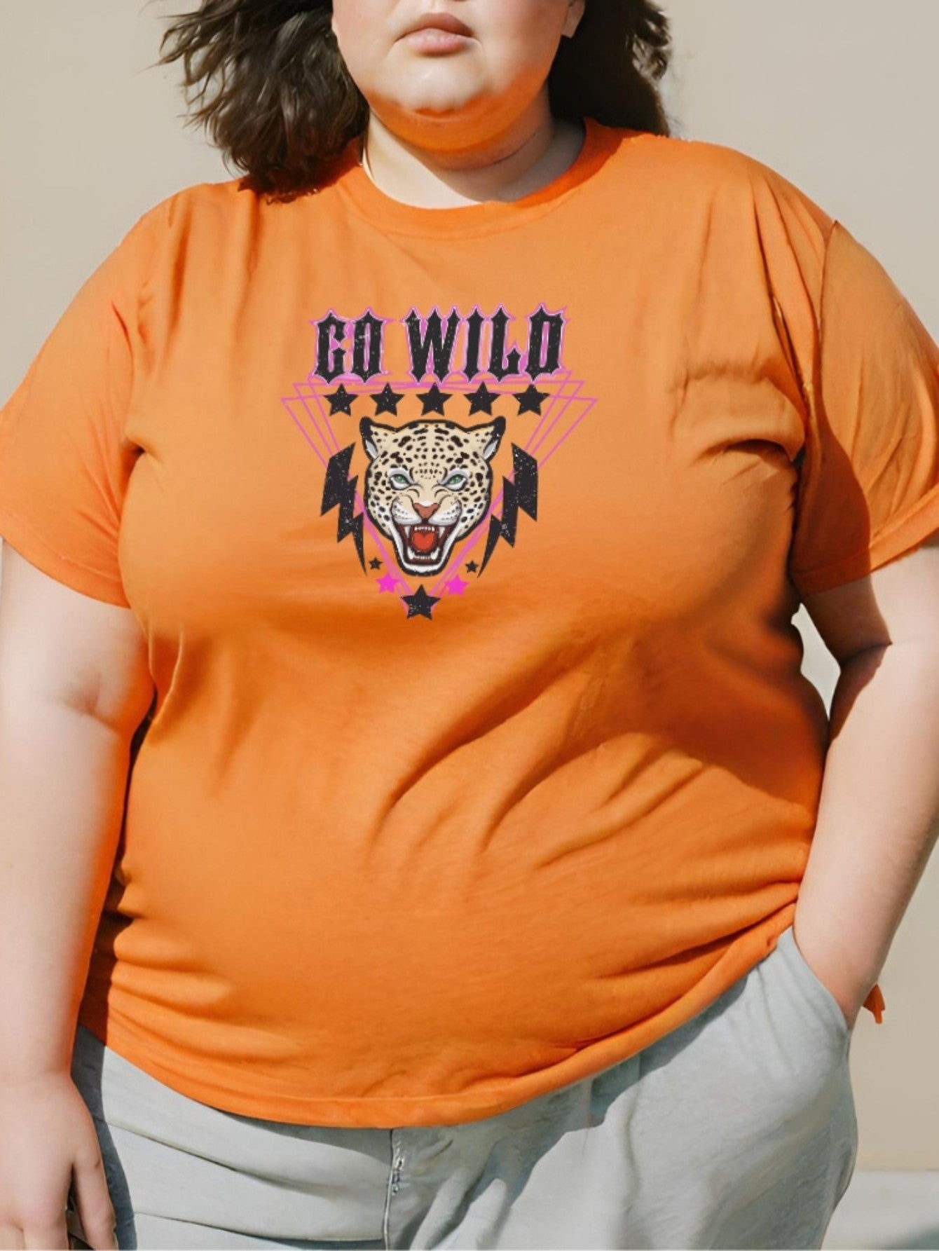 Camiseta Feminina GuGi Estampa Leopardo Onça Go Wild CF01-003