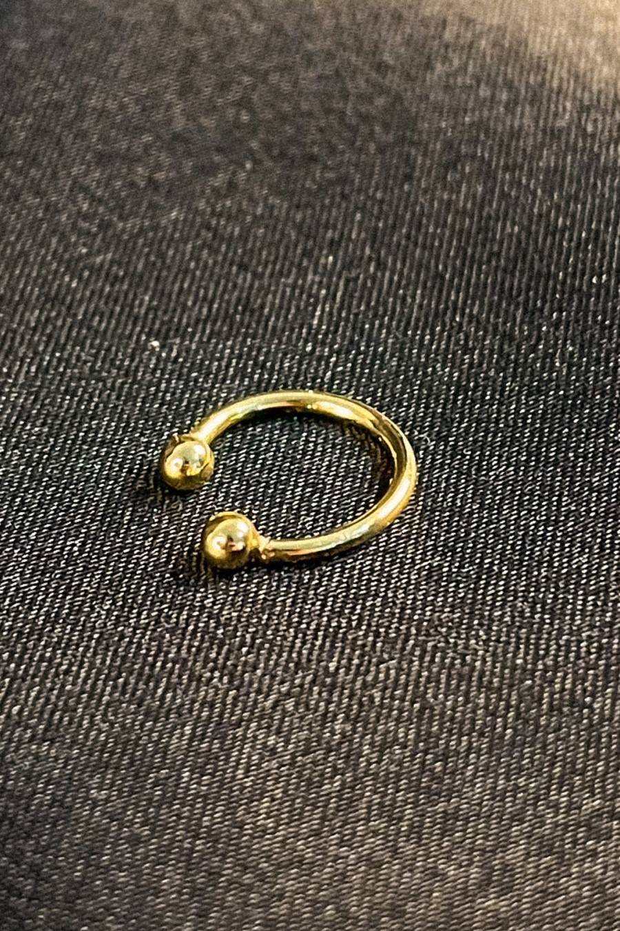 Piercing Fake Banhado em Ouro 18k