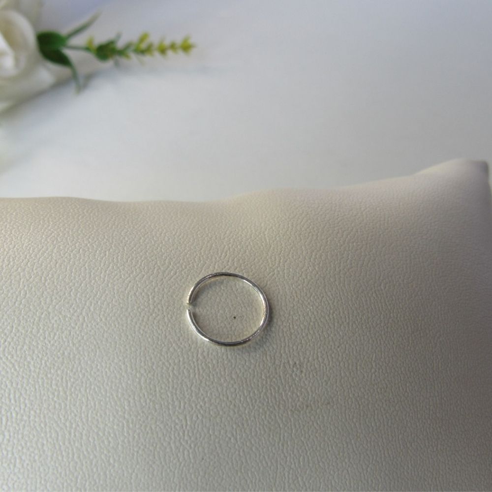 Piercing Círculo Liso em Prata 925