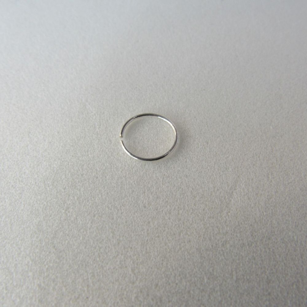 Piercing Círculo Liso em Prata 925