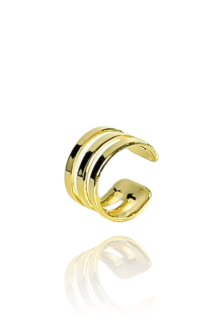 Piercing Três Fios Banhado em Ouro 18k