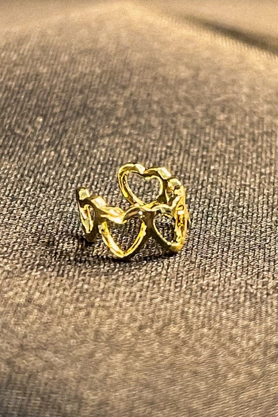 Piercing Mini Coração Banhado em Ouro 18k