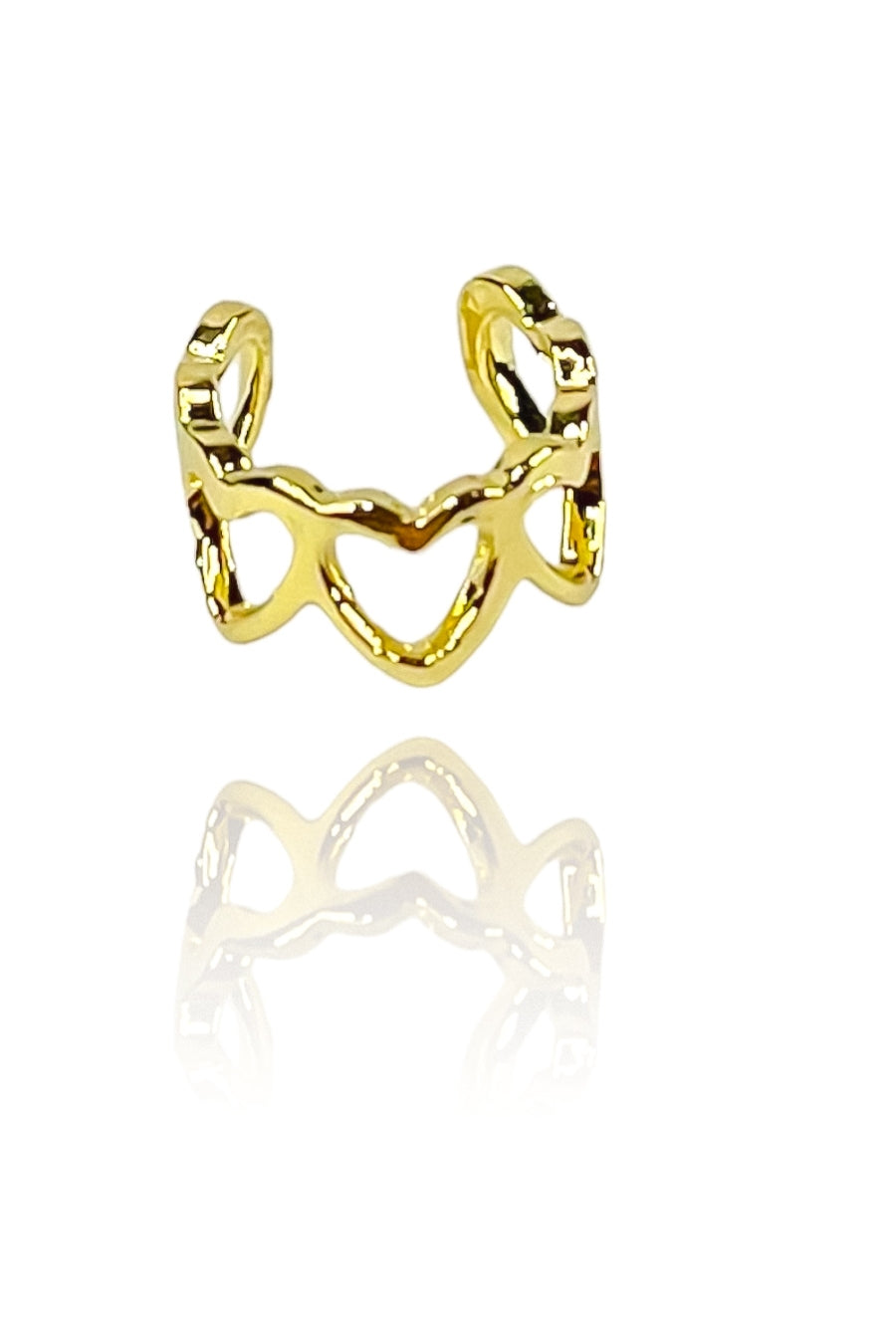 Piercing Mini Coração Banhado em Ouro 18k