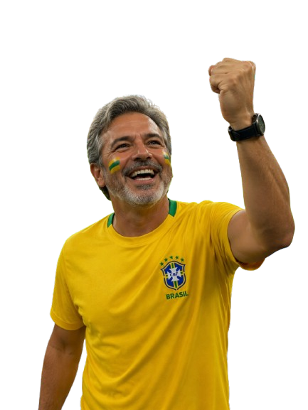 Camiseta Brasil Dry Fit Amarela e Azul | Copa | Brasão em DTF